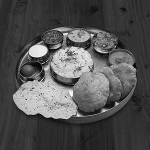 Simple Veg Thali - Poori