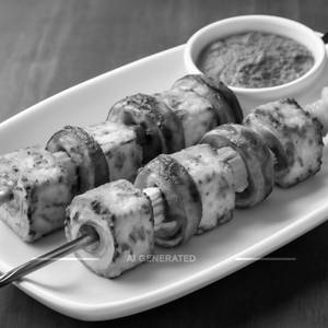 Paneer Mashroom Cheese Stuff Kabab