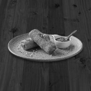 Aloo Bread Roll With Chutney [2 Pieces]