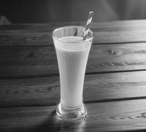 Milk chilled rooh afza glass