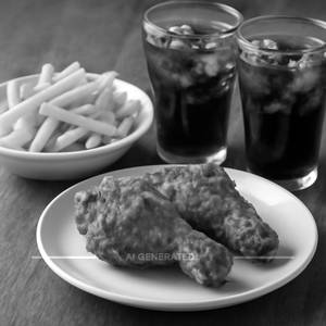 Combo (2 Pc Wings + Fries + 2 Cold Drink)