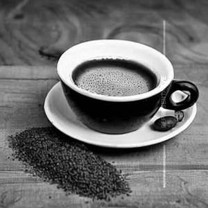 Natural hot coffee