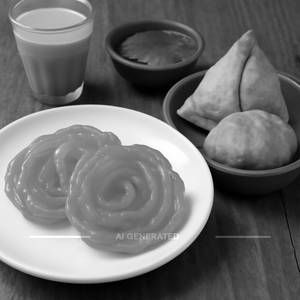 Des Ghee Jalebi + Khara ( Samosa + Kachori)