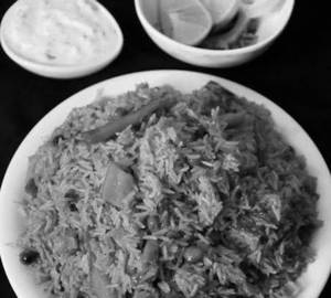 Veg Biryani With Curd