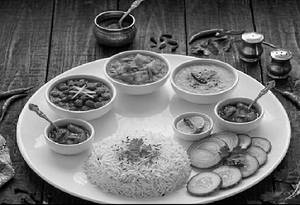 Special Veg Thali -( Curry + Rice) No Roti