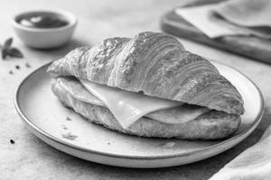 Ham & Cheese Croissant Sandwich [130 Gms]