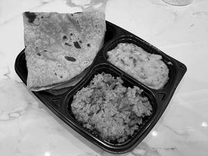 Besan Pithla Chapati Meal