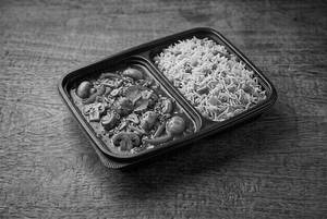 Mushroom Hot Garlic Gravy + Veg Fried Rice