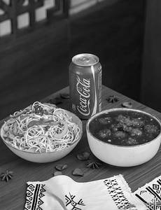 Manchurian In Signature Gravy + Classic Hakka Noodles + Can