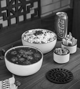 Manchurian In Signature Gravy + Classic Veg Fried Rice + Can