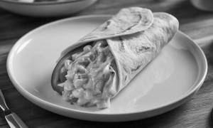 Cheesy Veg Wrap (jain)