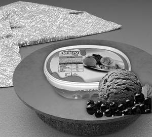 Black Current Natural Ice Cream 