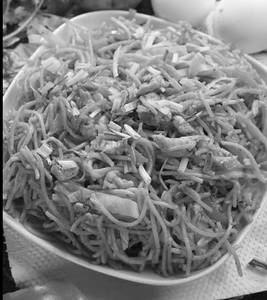 Double egg chicken noodles