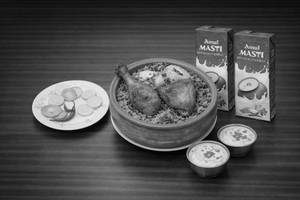 Special Egg Chicken Matka Biryani Combo [Serves 2]
