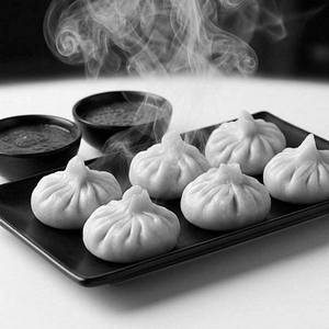 Classic Veg Steam Momos - 6 Pc