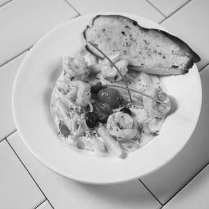 Fettuccine Alfredo Prawns