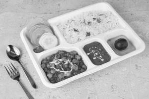 Punjabi Chole Rice Thali