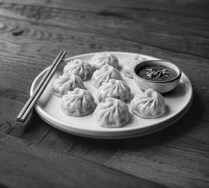 Veg Steam Momos 8 Pcs