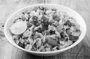 Boiled egg bhaji [ 3 eggs ]