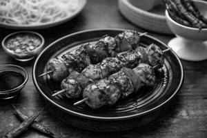 Grilled Pork Belly Yakitori