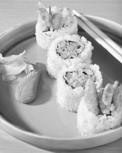 Asparagus Tempura Sushi