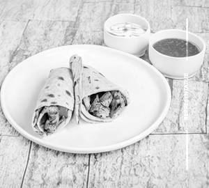 Chicken kebab shawarma roll