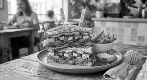 Veg Club Grilled Sandwich