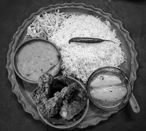 Chicken Roast Thali