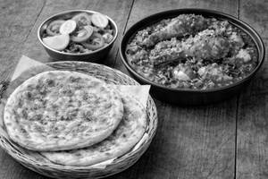 Chicken Chilli(with Bone Grevy), 2 Farmaish Pratha, Salad