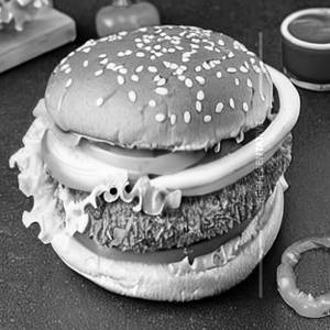 Veg cheese loaded burger