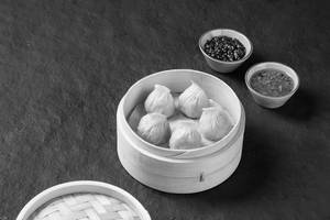 Steamed Mixed Vegetables And Silken Tofu Dimsum [5 Pieces]