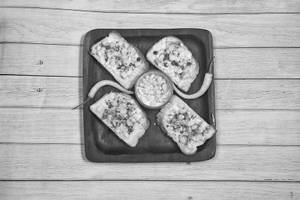 Corn Chilli Cheese Bruschetta