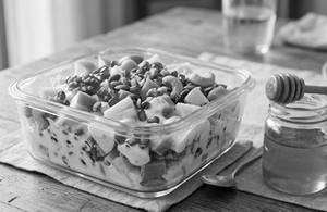 Greek Yoghurt Small fruits salad