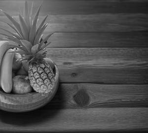Apple with pineapple fruit bowl