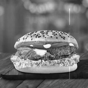 Spl. chicken hot garlic shawarma burger
