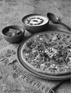 Paneer Paratha With Curd