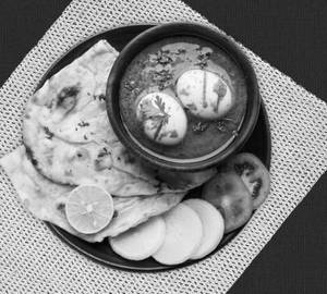Egg Curry 2 Ps, Rumali Roti 3 Ps