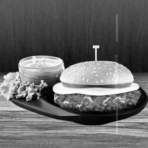 Spl. thousand island shawarma burger
