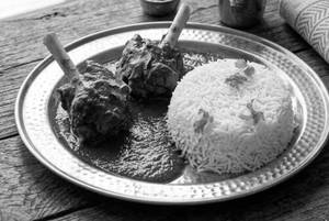 Slow cooked mutton with rice [2 pieces]