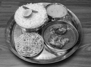 Mutton Kosha Mini Thali(2 Pcs)