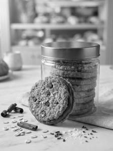 Jaggery Oats Sandwich Cookies