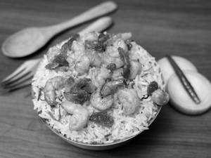 Chingri Pulao (with Birista)