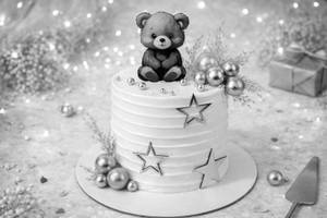 Cutest teddy cake [500 gram]