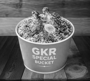 Party Bucket Chicken Biriyani With Bread Halwa