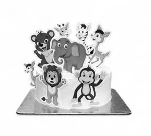 Jungle theme cake [500 gram]