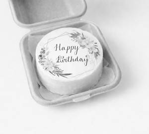 Happy birthday flowers bento cake [200 gram]
