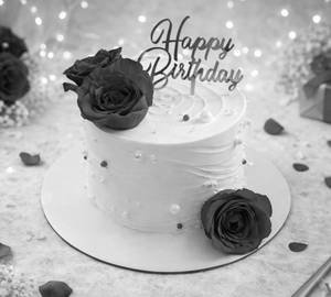 Happy birthday rose cake [500 gram]