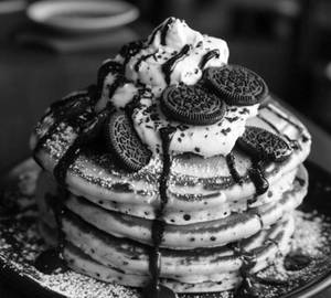 Oreo crumble pancake
