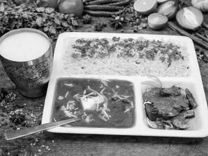Rajma Chawal + Sweet Lassi