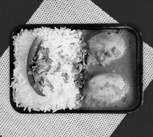 Egg Curry+Rice+Chaas